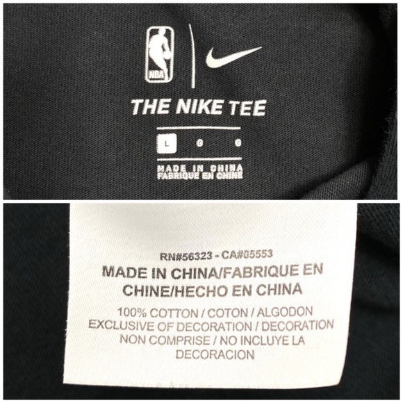 NIKE Knicks Big Logo Short-Sleeve Hoodie Sweatshirt in Black Size L - Picture 5 of 10